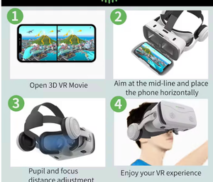 Gafas VR G15E, Películas IMAX 3D, Casco VR de Cartón de Google, Compatible con Teléfonos de 4.7-7 Pulgadas, Soporta Joystick para Juegos, China - Product Image 3