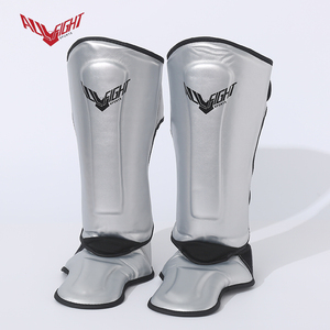 Protège-tibias autocollants ALLFIGHT 2026 en PU multicouche S-XL pour Enfants et Adultes Entraînement MMA - Product Image 1