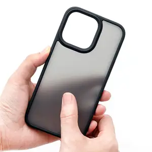 En Stock personalizado tallado UV Impresión logotipo mate teléfono móvil casos para iPhone 13 14 Pro Max cubierta de la caja del teléfono