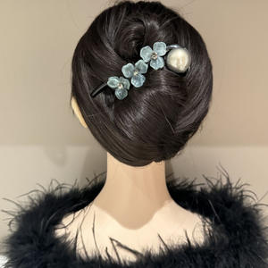 Nouvelles pinces à cheveux rétro à fleurs, barrettes à pression style <span class=keywords><strong>vintage</strong></span>, épingles à cheveux torsadées pour chignon arrière - Product Image 3