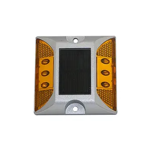 Ojos de gato LED o tacha vial con panel solar Road Marker LED CAT EYE reflective solar Road Stud