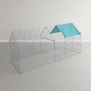 Vente en gros de <span class=keywords><strong>cages</strong></span> pour animaux de compagnie de haute qualité, faciles à nettoyer, avec un nouveau <span class=keywords><strong>design</strong></span>, poulailler avec pare-soleil, cage à poules en métal pour l'extérieur, cage pour chien - Product Image 4