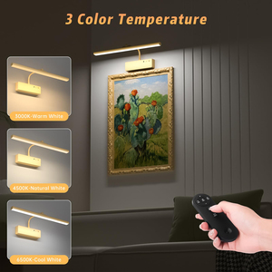 <b>Wireless</b> Art Picture Light Wall Mounted Painting Light with Remote & Timer, Dimmable Battery Powered Light for Gallery, Display - Product Image 4