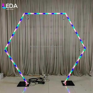 Tunnel d'éclairage LED personnalisé LEDA avec effet de changement de couleur RVB, arche lumineuse LED pour passerelle, scène extérieure, toile de fond de scène, arche pour décoration d'événements - Product Image 4
