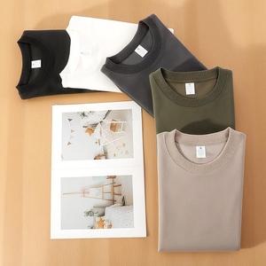Warm Fleece Lined Crew Neck <b>Sweatshirt</b> Skin Friendly Cold Proof Long Sleeve Solid Color Casual Top - Product Image 2
