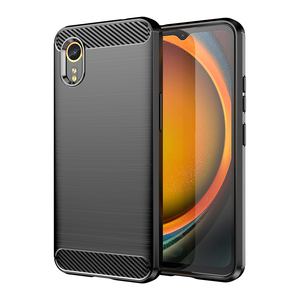 Coque de téléphone pour Samsung XCover 7, motif fibre de carbone brossée, fine et souple en TPU, pour Samsung <span class=keywords><strong>Galaxy</strong></span> XCover 7 - Product Image 1