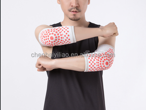 Penstabil bantalan siku & lutut dapat diatur, penahan perlindungan olahraga bambu rajut medis - Product Image 5