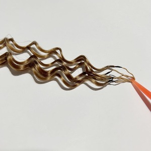Extensions de cheveux humains de qualité supérieure, tressées au crochet, toutes textures, effet plume - Product Image 1