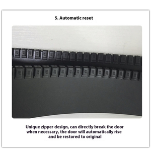 Portes à fermeture éclair en PVC personnalisées, très vendues par le fabricant, isolantes thermiquement, à activation automatique par capteur, à enroulement rapide - Product Image 3