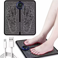 Tapis de massage des pieds pliable, soulagement de la douleur musculaire des pieds, outil de soins de santé, coussin de massage des pieds électrique