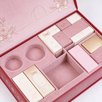 Boîte à dragées personnalisée à couvercle rabattable multi-compartiments, boîte cadeau souvenir en carton rigide