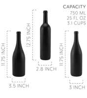 Bouteilles de vin de fruits en verre noir mat de différentes tailles avec bouchon 750 ml Bouteilles de champagne Bordeaux Bouteilles de liqueur Fabricant