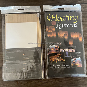 <span class=keywords><strong>Lanterne</strong></span> Galleggianti Cinesi Artigianali in Legno con Candela e Carta Biodegradabile Fabbricazione all'Ingrosso - Product Image 6