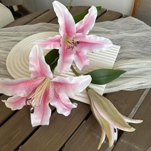 Bouquet de lys artificiels Jinxi, lys parfumés 3D, décoration de mariage, fleurs sur mesure - Product Image 3