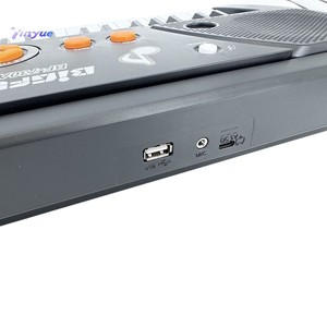 Yinyue Teclado electrónico para niños de 61 teclas, instrumento musical con puerto USB para niños, juguete para aprender piano, color negro - Product Image 1