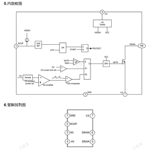Silans SDH7903SLNTR SOP-7-225-1.27 Package IC de pilote d'éclairage LED non isolé avec PFC élevé intégré - Product Image 4