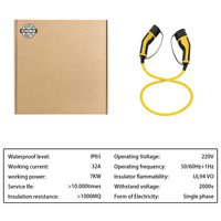 Câble de voiture Ev Super charge extérieur/intérieur 7kW 32A Type 2 à Type 2 Câble de charge de véhicule électrique Cordon avec 240V