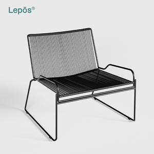 Mobili <span class=keywords><strong>da</strong></span> <span class=keywords><strong>Giardino</strong></span> Sedia <span class=keywords><strong>da</strong></span> Patio <span class=keywords><strong>in</strong></span> <span class=keywords><strong>Metallo</strong></span> Sedia <span class=keywords><strong>in</strong></span> Corda Intrecciata Resistente alla Ruggine Poltrona Singola <span class=keywords><strong>in</strong></span> Acciaio Inox 201 Sedia Moderna per il Tempo Libero <span class=keywords><strong>da</strong></span> Esterno - Product Image 3