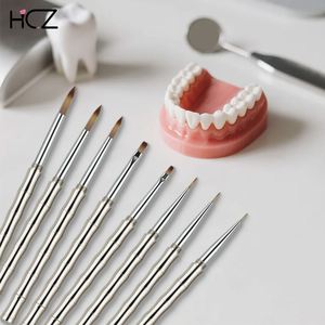 Pincel de porcelana dental de alta calidad con mango metálico, pincel para glaseado dental, pinceles de cerámica dental - Product Image 5