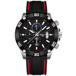 Drioshipping 2502 Cronógrafo deportivo Reloj para hombre Reloj de cuarzo de lujo de marca superior Impermeable Característica luminosa Acero inoxidable - Product Image 3
