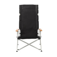 Logo personnalisé Siège bas pour l'extérieur Cadre en aluminium Léger Dossier haut Relax Confortable Fauteuil de camping pliant inclinable