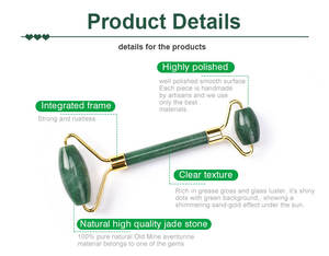 All'ingrosso della fabbrica verde aventurina giada rullo massaggiatore facciale con giada verde <span class=keywords><strong>pietra</strong></span> per il <span class=keywords><strong>viso</strong></span> - Product Image 3