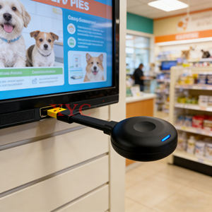 อะแดปเตอร์ <span class=keywords><strong>Miracast</strong></span> สำหรับเชื่อมต่อหน้าจอขนาดเล็กกับทีวี โปรเจคเตอร์ หรือจอภาพ ผ่าน Wifi รองรับการมิเรอร์ภาพ 4K - Product Image 3