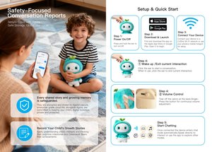 ของเล่นเสริมพัฒนาการช่วยการนอนหลับด้วยเสียงเพลง ช่วยผ่อนคลายการนอนหลับสำหรับเด็กเล็ก เรื่องเล่าก่อน<span class=keywords><strong>นอน</strong></span>สุดมหัศจรรย์ เสียงไวท์นอยส์ หุ่นยนต์เพื่อนคู่ใจ AI - Product Image 4