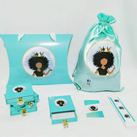 Logo personalizzato all'ingrosso scatola nera Premium confezione di lusso parrucca di carta di cartone scatola di imballaggio per l'estensione dei capelli, cappello da parrucchiere in raso