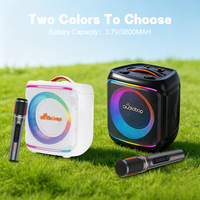 Haut-parleur portable haute puissance avec subwoofer, basses profondes, appareil audio sans fil, prend en charge TF, USB, FM pour les rassemblements en extérieur