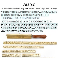 Molde de Latón Grabado Personalizado/Molde para Logotipos/Molde Digital de Letras del Alfabeto con Tamaño Personalizado para Trabajos de Estampado