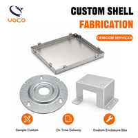 Fabrication sur mesure de tôles en acier au carbone ODM, pliage, poinçonnage, soudage par points pour supports de panneaux de commande électroniques