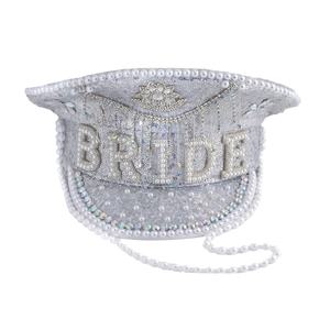 Estilos mixtos Steampunk Capitán Sombrero Nupcial Bach Fin de semana Decoración Novia para ser despedida de soltera Despedida de soltera Ropa de fiesta de graduación - Product Image 5