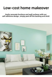 Skin Feeling Solid Color Peel and Stick PVC Wallpaper With Air Duct for Wardrobe <strong>Table</strong> Living Room Furniture Renovation - Product Image 5