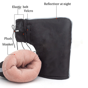 Mùa Đông Tay Lái Bìa Ấm Tay Lái Găng Tay Xe Đi Xe Đạp Windproof Tay Lái Cho Xe Máy - Product Image 3