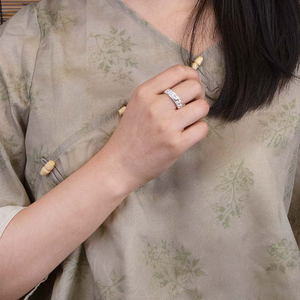 Bague rétro punk en forme de cratère de météore, style hip-hop européen et américain, bague de personnalité pour hommes et femmes - Product Image 6