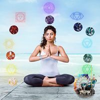 Räucherstäbchenhalter mit Rückfluss aus Keramik & Stein, Wasserfall-Design, 7 Chakras Kristallbaum, Namaste Yoga Meditation Heimdekoration China