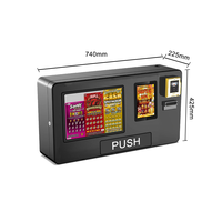 Distributeur automatique de cartes à gratter premium en libre-service 24h/24 et 7j/7, sans contact, mural, pour la vente de cartes de loterie