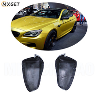 Coque de rétroviseur de voiture en fibre de carbone préimprégnée de remplacement pour BMW M5 F10 F06 F12 F13 M6 2014+ Style OEM Boîtier de rétroviseur latéral en fibre de carbone