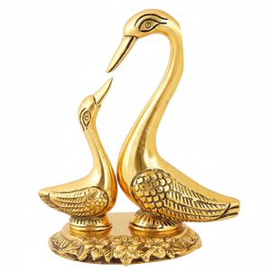 รูปปั้นเป็ดจูบโลหะโบราณดีไซน์ทันสมัยทำด้วยมืออลูมิเนียมโชว์ผลงานสำหรับตกแต่งบ้านสำนักงานสินค้าวันเกิดสุดหรู - Product Image 1