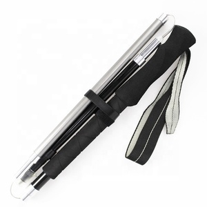 Trek-Z siêu nhẹ chiều dài cố định 4-phần gấp Carbon leo núi đi bộ đường dài cực đóng mở đi bộ thanh - Product Image 2