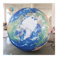 Boule de planètes gonflables personnalisé, ballons de décoration, en forme de lune, pour événement, vente directe d'usine, 1 pièce