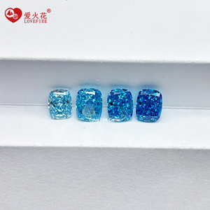 4K excelente corte alargado-Forma de cojín piedra preciosa suelta precio al por mayor L/<span class=keywords><strong>M</strong></span>/D Color azul corte de hielo triturado CZ piedra Zirconia cúbica - Product Image 4