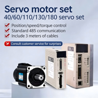 Kit de moteur servo monophasé TODE 400W 60/80/130 à aimant permanent synchrone tout-en-un sans frein pour utilisation horizontale 3000 tr/min IE4