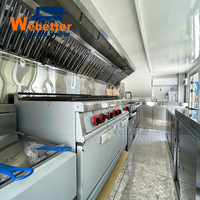 Remorque de restaurant mobile Webetter, bar à boissons froides, café, jus, kebab, pizza, tacos, remorque alimentaire pliable à deux étages