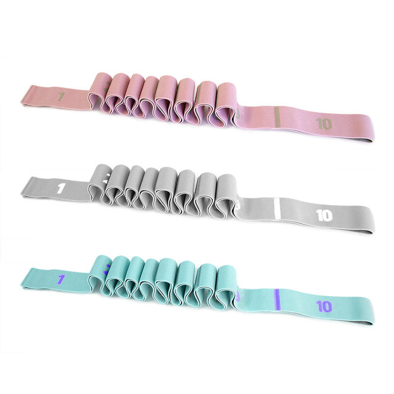 ยางยืดแบ่งส่วนสีชมพู [9 ส่วน]