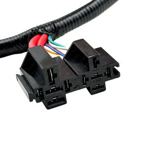 Custom 40A Relay <b>Socket</b> Wiring Harness 1 Meter <b>12V</b> Automotive PVC Insulated Copper Core IP65 Connector Adapter - Product Image 3
