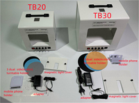 Boîte à lumière photo LED portable Sanoto TB30 30cm, boîtes à lumière vidéo numériques avec plateau tournant intégré pour la photographie de bijoux