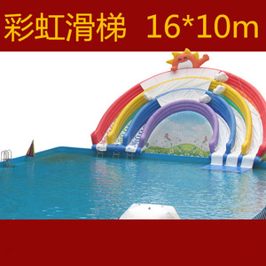 <b>Inflatable</b> <b>Water</b> Park Outdoor PVC Commercial Dragon Shark <b>Slide</b> Custom Made - Product Image 4