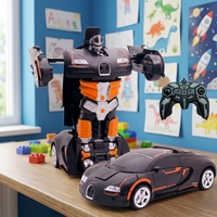 AiJH 1:14 Maßstab Ferngesteuertes Drift-Auto 360° Rotierender Transformations-Roboterwagen Mit LED-Licht RC Auto-Roboter-Spielzeug